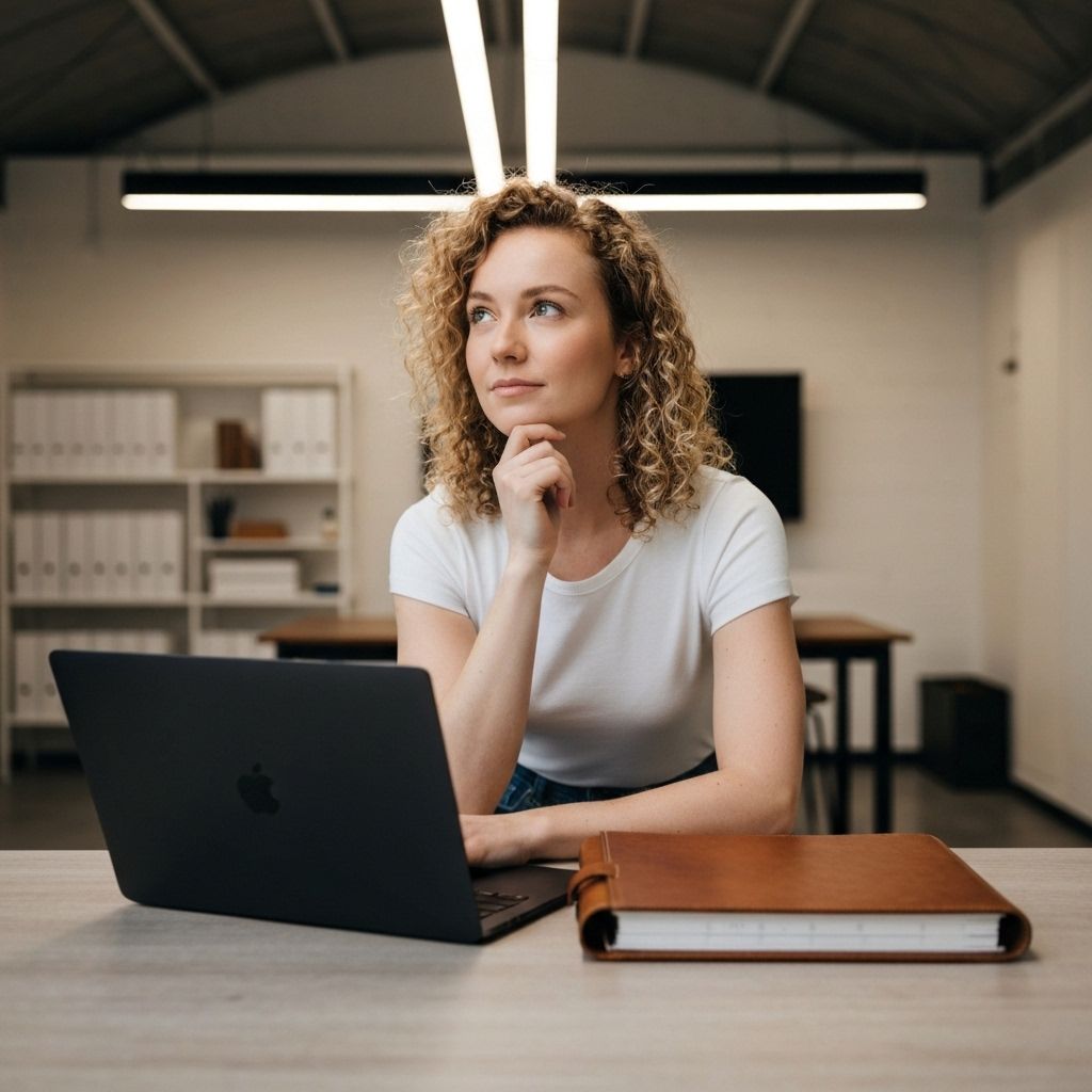Self-employed borrower preparing mortgage documents